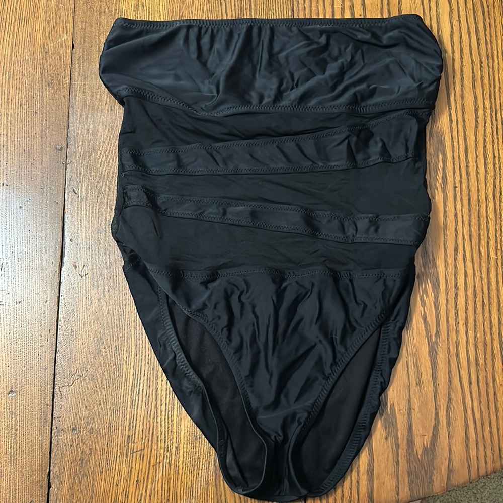 Halter one piece sheer swimsuit